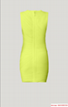 New herve leger TULLE BANDAGE RUCHED MINI DRESS  NEON YELLOW herve leger dress  