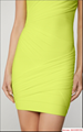 New herve leger TULLE BANDAGE RUCHED MINI DRESS  NEON YELLOW herve leger dress  