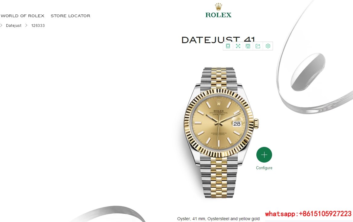 rolex datejust 41 Oyster  41 mm Oystersteel and yellow gold 126333 rolex watch 2