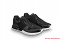 louis vuitton run away sneaker Noir  white 1A5AX9 LV sneaker lv shoes 