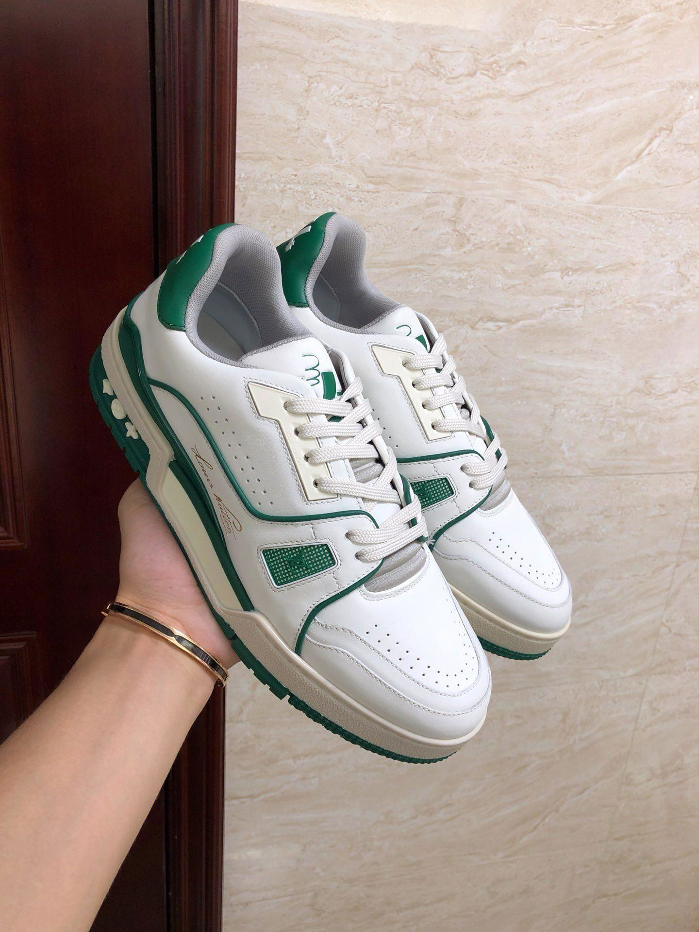 lv trainer sneaker Green lv sneaker lv shoes 1A54HU - 1A54HU (China Manufacturer) - Athletic ...