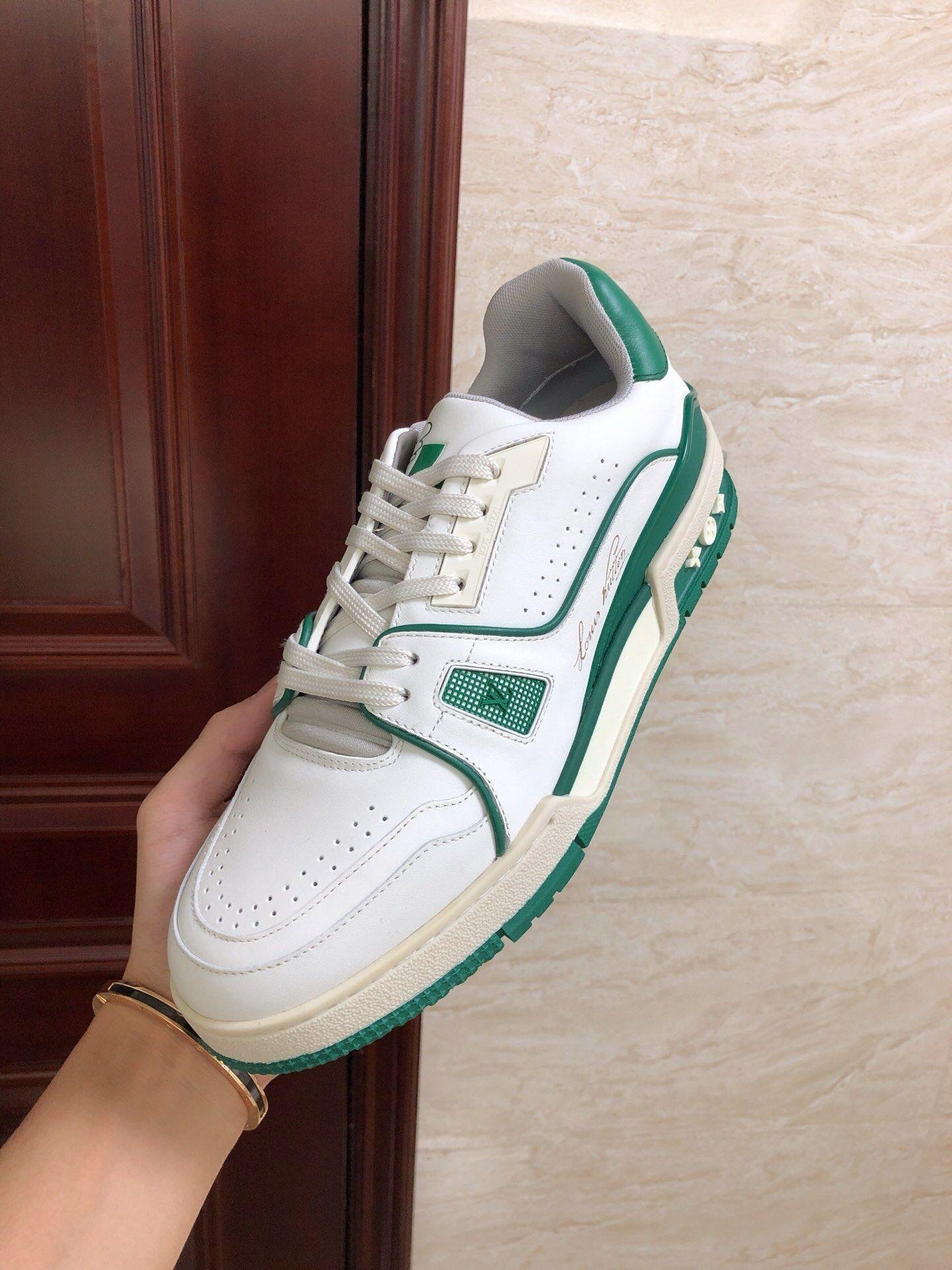 green lv sneaker