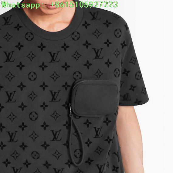 Lv hook and loop monogram short sleeve t-shirt