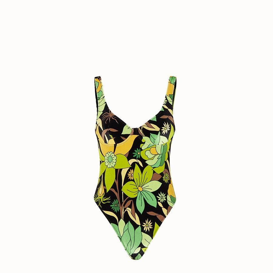 one-piece swimsuit Multicolor chenille swimsuit       bikini