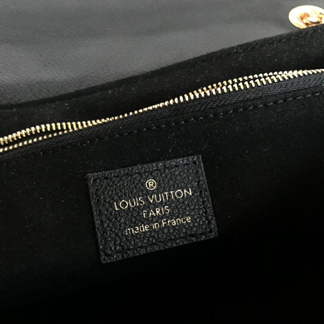 lv VAVIN PM BLACK lv handbags embossed Monogram Empreinte leather ...