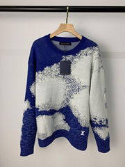 AND-KNIT CLOUD INTARSIA CREWNECK     WEATER  BLUE  1A8A1J