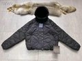 lv reversible monogram puffer jacket 1A7XO7 metal grey black lv coat  