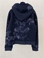 embroidered lv flower zip through hoodie 1A8A76 lv hoody 