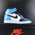 Nike Air Jordan 1 Retro High Blue Chill UNC Patent Leather CD0461-401  