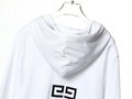 GIVENCHY 4G EMBROIDERED HOODIE GIVENCHY HOODY BLACK GIVENCHY SWEATSHIRT