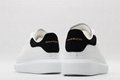 Mcqueen Men's Oversized Sneaker in white/black back suede  Mcqueen shoes  