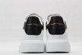 Mcqueen Men's Oversized Sneaker in White /black mcqueen shoes back cowhide  