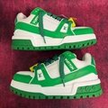 LVnewest LV Trainer Maxi Sneaker 1AB8SI lv shoes lv sneaker lv green shoes  