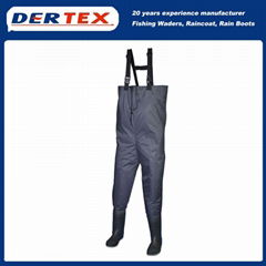 Breathable Waterproof Nylon PVC Chest Waders For Fishing