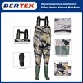Cleated Adjustable Durable Thigh Length Fishing Waders 4