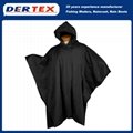 Wholesale Plus Size  Outdoor PVC Coating Raincoat with Hoods 1