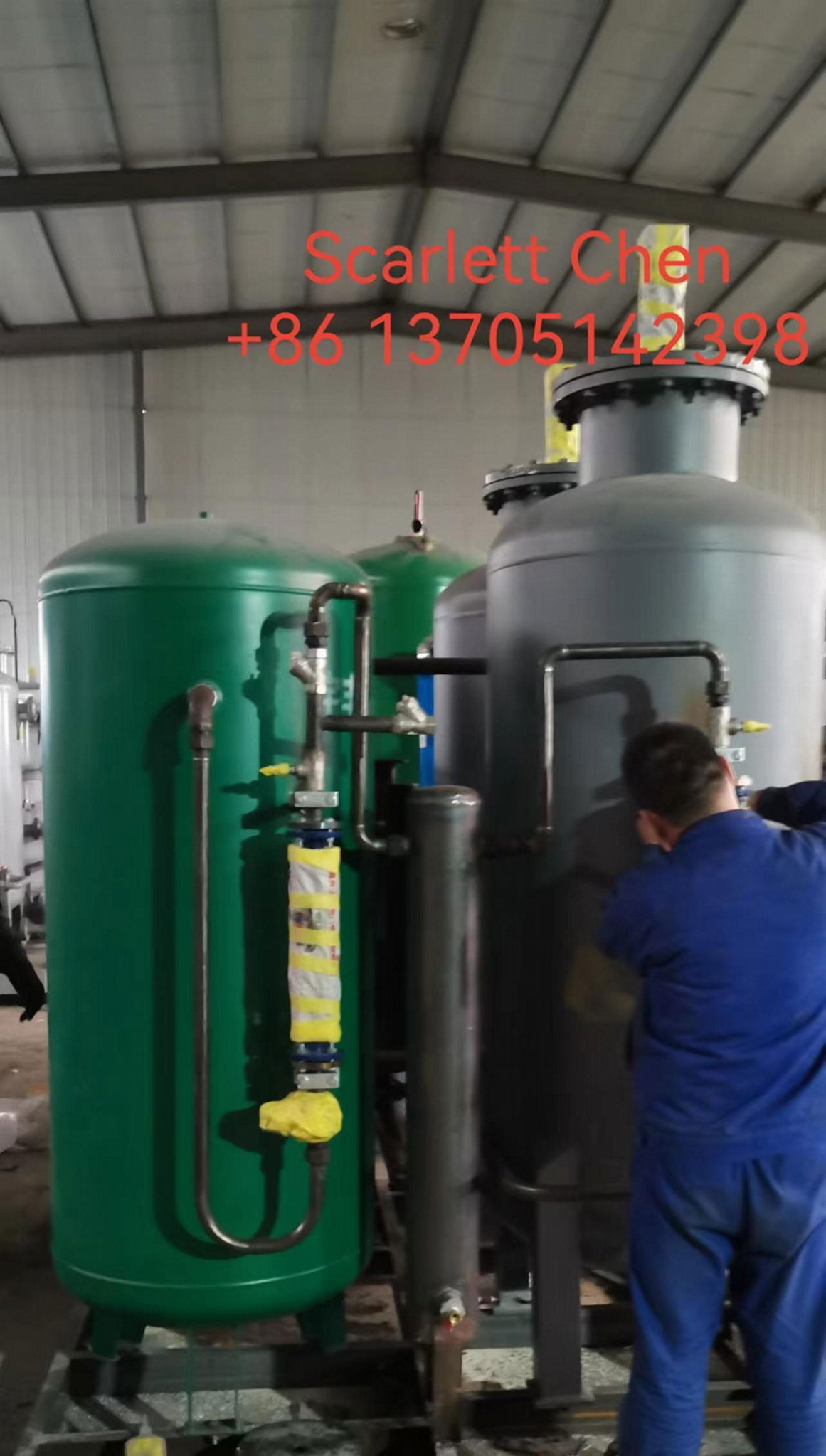 100nm3/Hr Psa Nitrogen Generator for Chemical Industry Purity 99.9% 99.99% 4