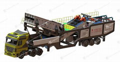 Mobile sand washing plant Compact structure and easy operation