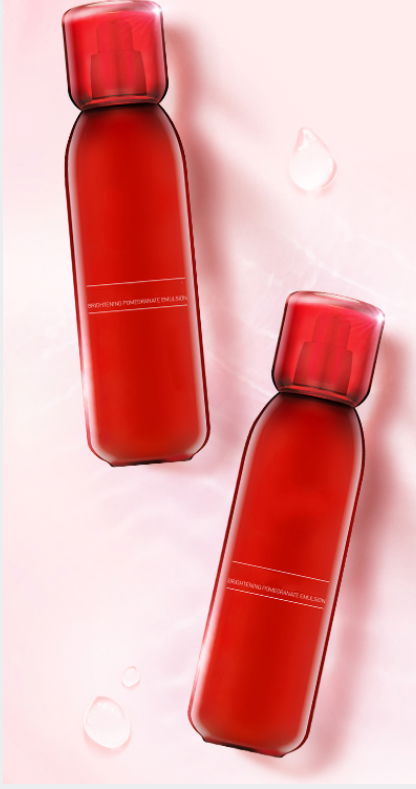 Red pomegranate emulsion