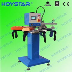 1 color 8 station sock screen printing machine