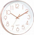 12 inch modern rose gold living room home decro wall clock 1