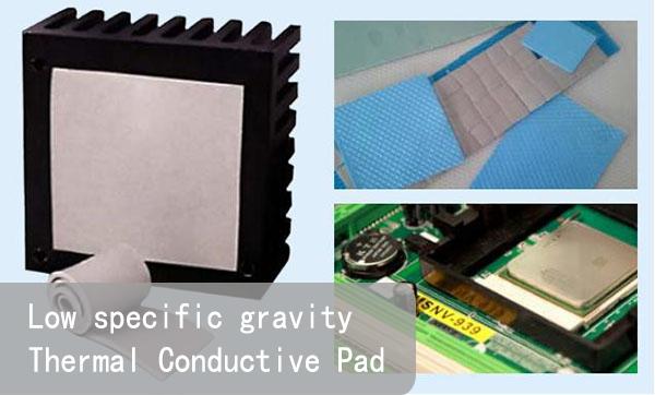 Low specific gravity Thermal Conductive Pad Silicon pad 2