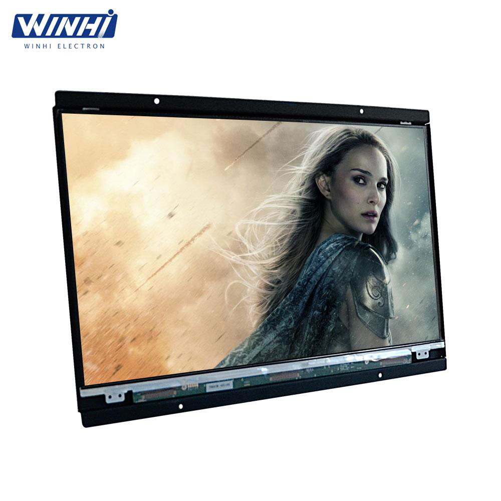 14inch video screen cabinet use embedded marketing lcd monitor wall mount