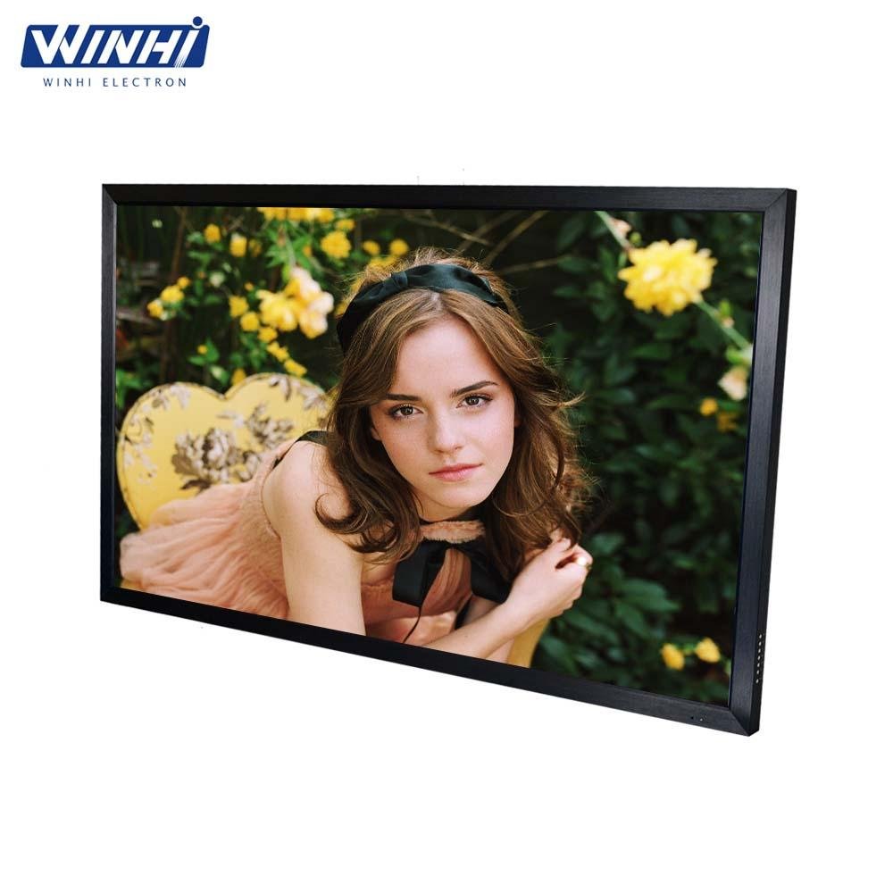 65inch metal case floor stand monitor 4k digital signage LCD Monitor
