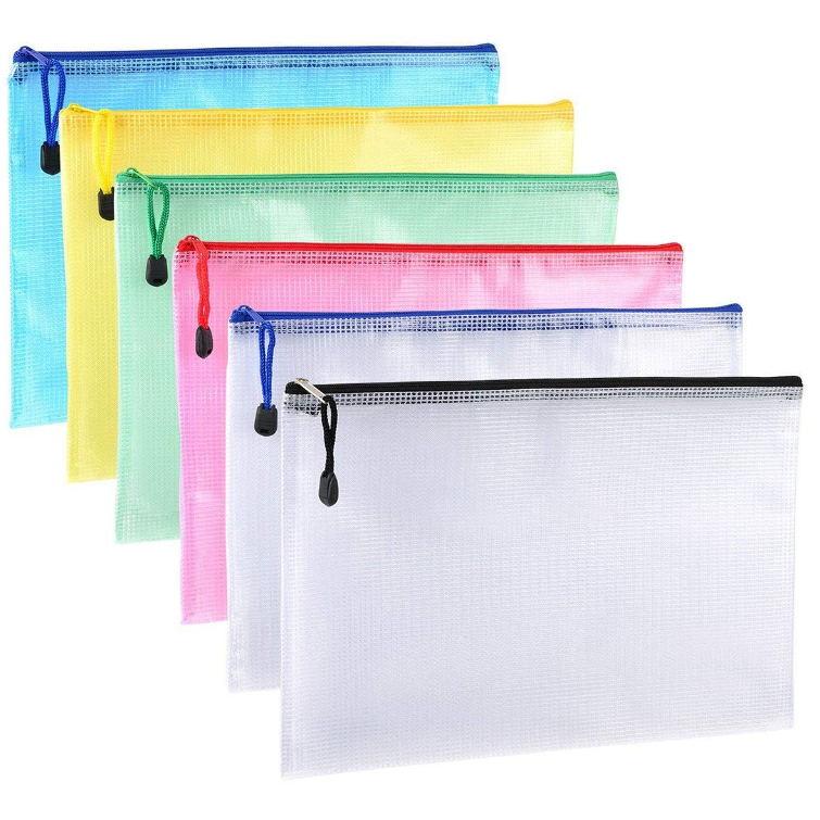 PVC mesh office storage document bag 2