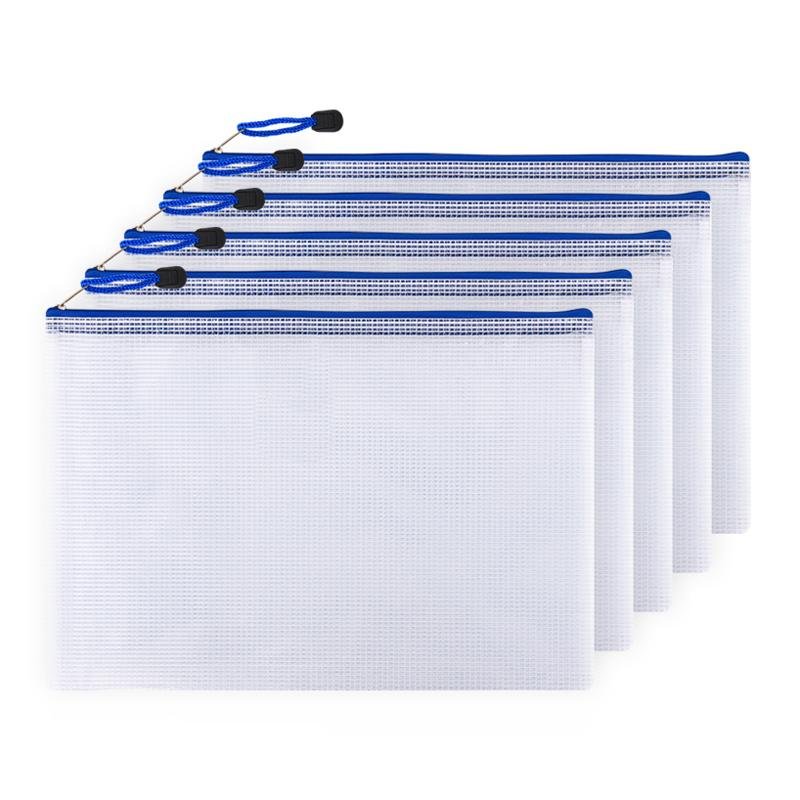 PVC mesh office storage document bag 4