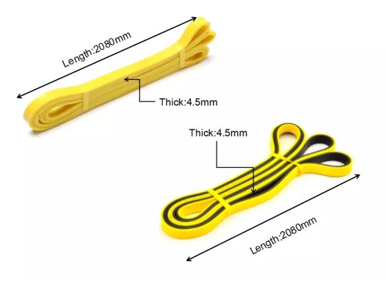 2080mm Eco-friendly natural Latex yellow rubber band