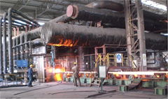 Furnace zone with Steel tapping and Pusher and Chain hoist