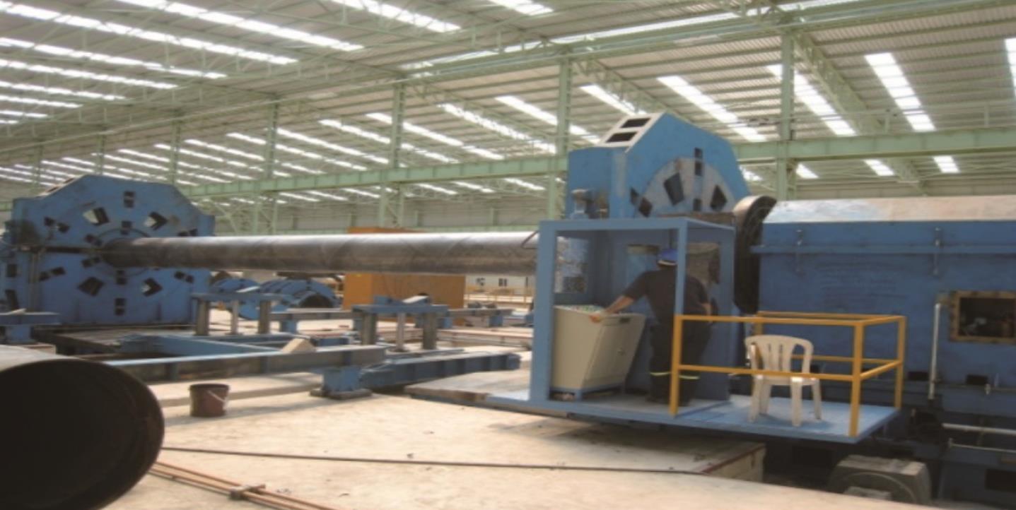 Pipe beveling machine 