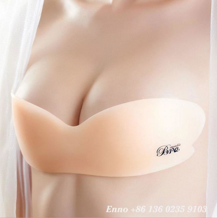 One piece silicone bra for evening dress