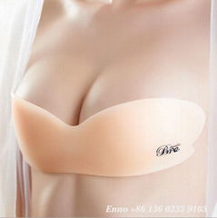 One piece silicone bra for evening dress