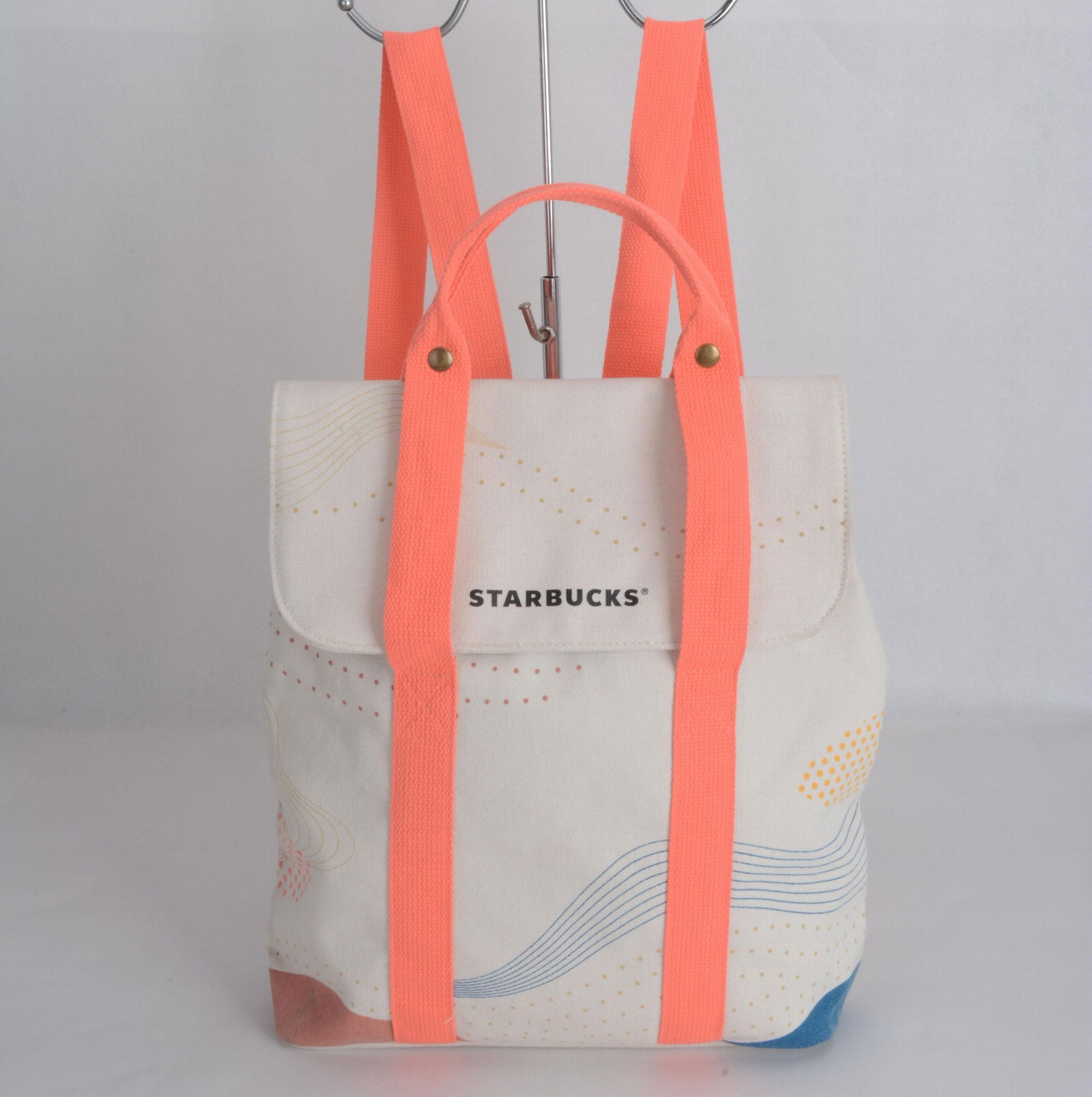 new style starbucks canvas  backpack