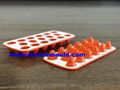 Double Color Plastic Collapsible Ice Cube Tray Mould  1