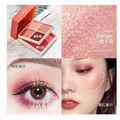 Four-color eye shadow square double layer blush portable tray 4