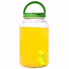 3.5L PLAIN GLASS BEVERAGE DISPENSER WITH HANDLE LID