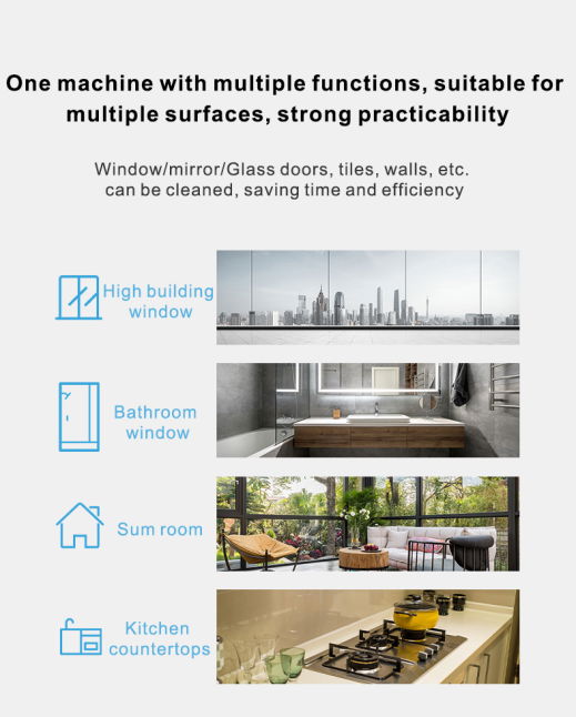 2021年新款智能自動噴水擦窗機器人家用 3
