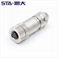 FRABA/POSITAL LINARIX Linear Sensor connector M12 5pin A  assembly metal plastic