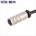 9 pin d sub to 8 pin din connector aisg 2.0 standard for antenna line devices 1