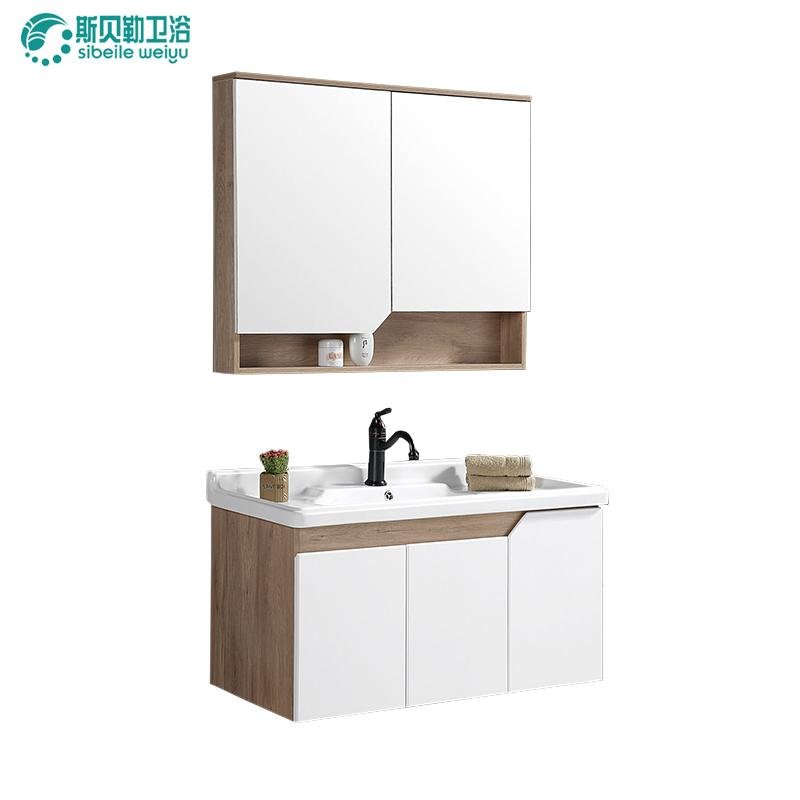 manufacturer and wholesale ecological wood bathroom cabinet 