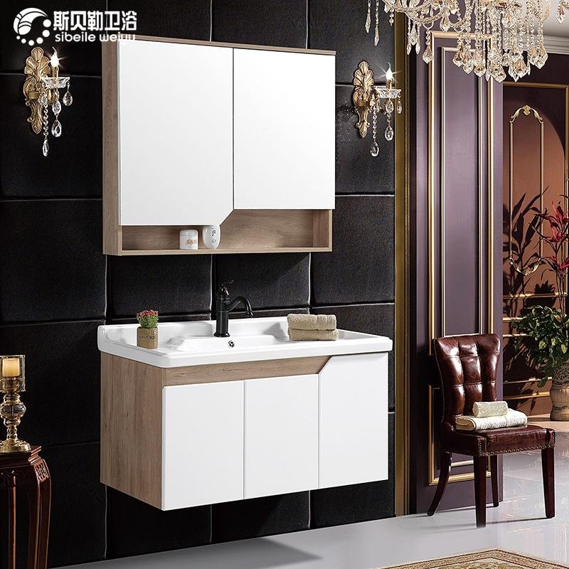 manufacturer and wholesale ecological wood bathroom cabinet  5