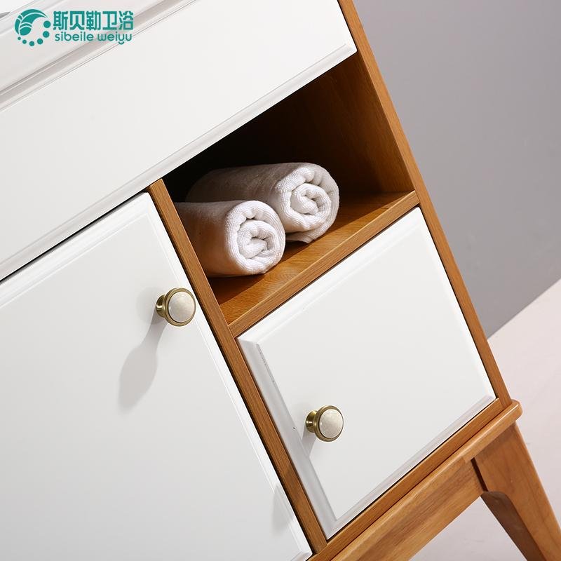 Factory directly  hot sale ecological wood   bathroom cabinet  4