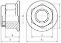 nylon flange locking nuts