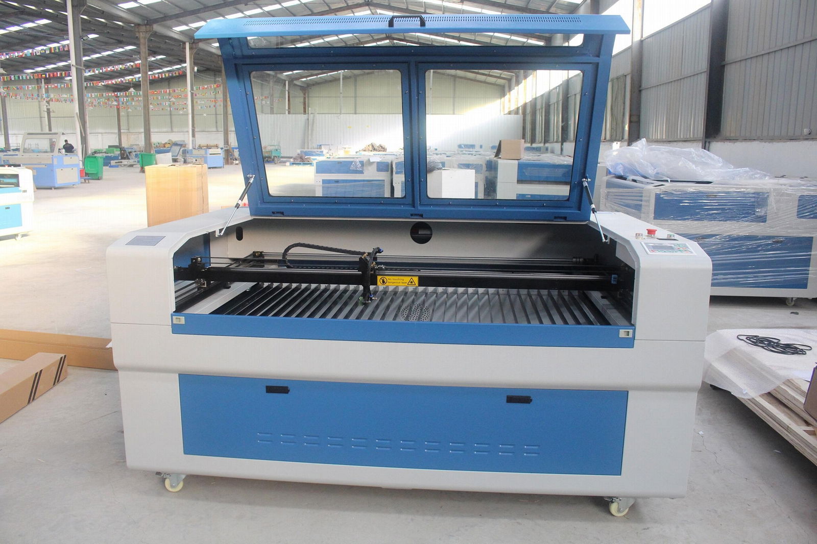 1610 co2 laser cut paper machine cnc With Industrial Chiller  3