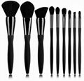 SMP09009bueart cosmetic brush 9pcs mystrious black diamond brush set