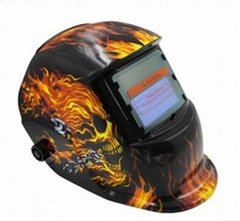 skull flame decals automatic welding mask