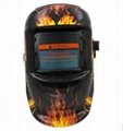 skull flame decals automatic welding mask 2